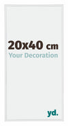 Annecy Plastico Marco de Fotos 20x40cm Blanco muy brillante Parte delantera Tamano | Yourdecoration.es