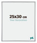 Annecy Plastico Marco de Fotos 25x30cm Plateado Parte delantera Tamano | Yourdecoration.es