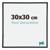 Annecy Plastico Marco de Fotos 30x30cm Negro Mat Parte delantera Tamano | Yourdecoration.es