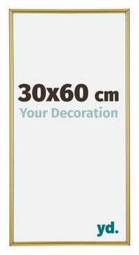 Annecy Plástico Marco de Fotos 30x60cm Oro Delantera Tamano | Yourdecoration.es