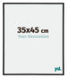 Annecy Plastico Marco de Fotos 35x45cm Negro Mat Parte delantera Tamano | Yourdecoration.es