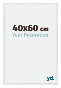 Annecy Plastico Marco de Fotos 40x60cm Blanco muy brillante Parte delantera Tamano | Yourdecoration.es