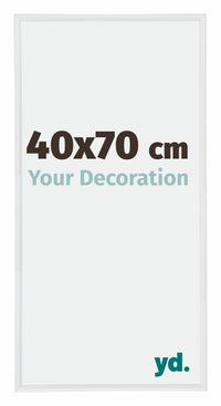Annecy Plastico Marco de Fotos 40x70cm Blanco muy brillante Parte delantera Tamano | Yourdecoration.es