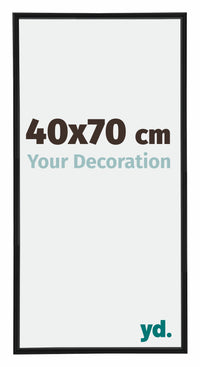 Annecy Plastico Marco de Fotos 40x70cm Negro Mat Parte delantera Tamano | Yourdecoration.es