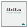 Annecy Plastico Marco de Fotos 45x45cm Plateado Parte delantera Tamano | Yourdecoration.es