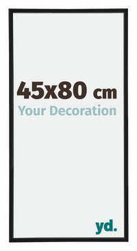 Annecy Plastico Marco de Fotos 45x80cm Negro Mat Parte delantera Tamano | Yourdecoration.es