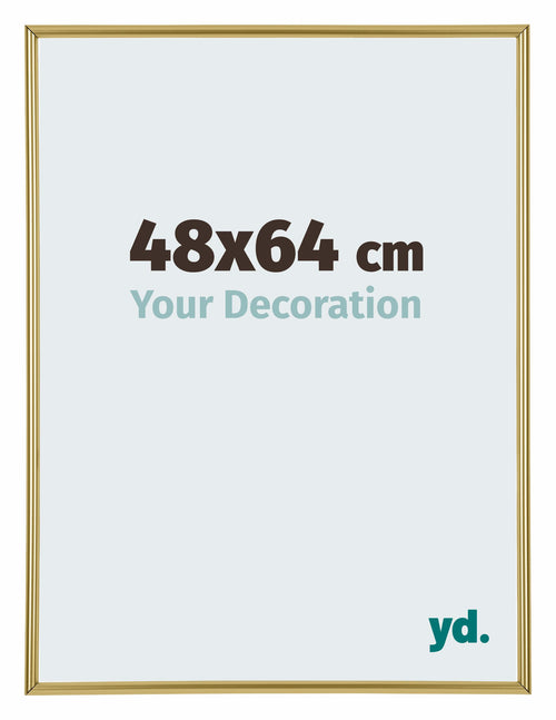 Annecy Plastico Marco de Fotos 48x64cm Dorado Delantera Tamano | Yourdecoration.es