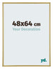 Annecy Plastico Marco de Fotos 48x64cm Dorado Delantera Tamano | Yourdecoration.es