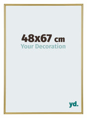 Annecy Plastico Marco de Fotos 48x67cm Dorado Delantera Tamano | Yourdecoration.es