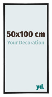 Annecy Plástico Marco de Fotos 50x100cm Negro Mate Delantera Tamano | Yourdecoration.es