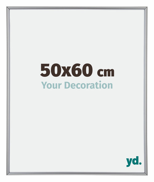 Annecy Plastico Marco de Fotos 50x60cm Plateado Parte delantera Tamano | Yourdecoration.es