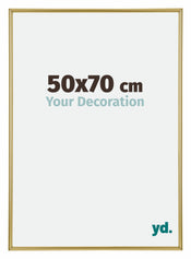 Annecy Plástico Marco de Fotos 50x70cm Oro Delantera Tamano | Yourdecoration.es