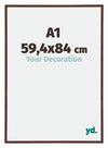 Annecy Plastico Marco de Fotos 59 4x84cm Marron Parte delantera Tamano | Yourdecoration.es