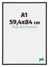 Annecy Plastico Marco de Fotos 59 4x84cm Negro Mat Parte delantera Tamano | Yourdecoration.es