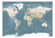 Artgeist Vintage World Map Fotomural Tejido No Tejido | Yourdecoration.es