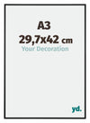 Austin Aluminio Marco De Fotos 29 7x42cm A3 Negro Mate Delantera Tamano | Yourdecoration.es