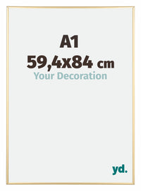 Austin Aluminio Marco De Fotos 59 4x84cm A1 Dorado Muy Brillante Delantera Tamano | Yourdecoration.es