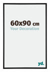 Austin Aluminio Marco De Fotos 60x90cm Negro Muy Brillante Delantera Tamano | Yourdecoration.es