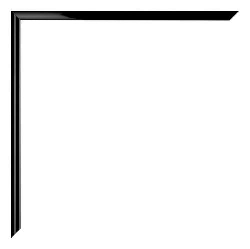 Austin Aluminio Marco de Fotos 60x90cm Negro muy brillante Detalle Esquina | Yourdecoration.es