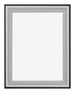 Birmingham Madera Marco de Fotos 48x64cm Negro Plateado Pulido Delantera | Yourdecoration.es
