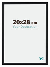 Catania MDF Marco de Fotos 20x28cm Negro Tamano | Yourdecoration.es