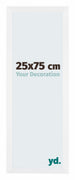 Catania MDF Marco de Fotos 25x75cm Blanco Delantera Tamano | Yourdecoration.es