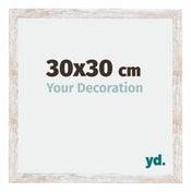Catania MDF Marco de Fotos 30x30cm Blanco lavado Tamano | Yourdecoration.es