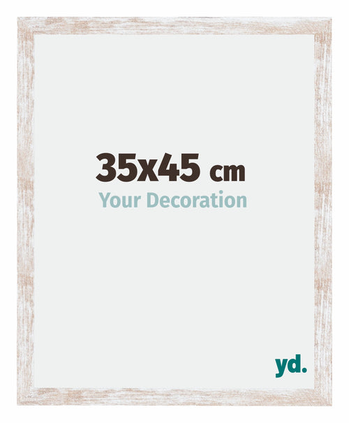 Catania MDF Marco de Fotos 35x45cm Blanco lavado Tamano | Yourdecoration.es