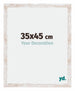Catania MDF Marco de Fotos 35x45cm Blanco lavado Tamano | Yourdecoration.es