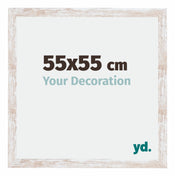 Catania MDF Marco de Fotos 55x55cm Blanco lavado Tamano | Yourdecoration.es