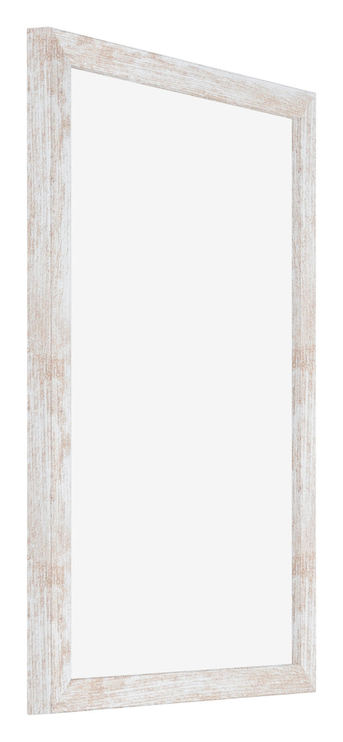 Catania MDF Marco de Fotos 62x93cm Blanco lavado Parte delantera Oblicuo | Yourdecoration.es