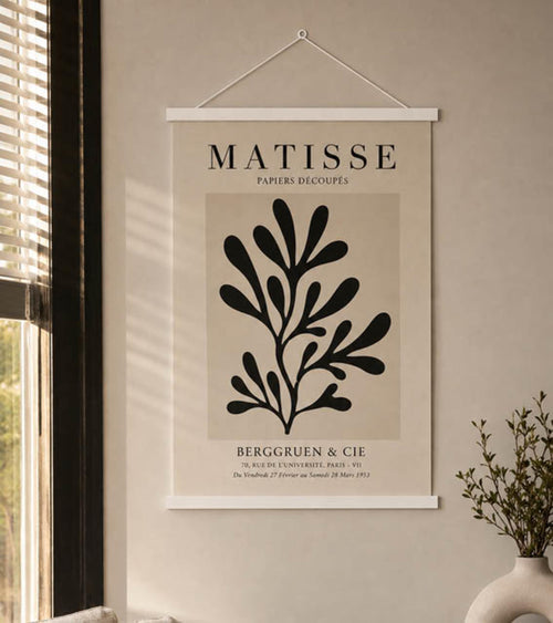 Colgador de poster blanco en la pared | Yourdecoration.es