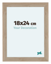 Como MDF Marco De Fotos 18x24cm Roble Claro Parte Delantera Tamano | Yourdecoration.es