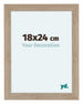 Como MDF Marco De Fotos 18x24cm Roble Claro Parte Delantera Tamano | Yourdecoration.es