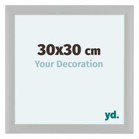 Como MDF Marco De Fotos 30x30cm Blanco Mate Parte Delantera Tamano | Yourdecoration.es