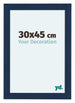 Como MDF Marco De Fotos 30x45cm Azul Oscuro Barrido Parte Delantera Tamano | Yourdecoration.es