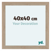 Como MDF Marco De Fotos 40x40cm Roble Claro Parte Delantera Tamano | Yourdecoration.es