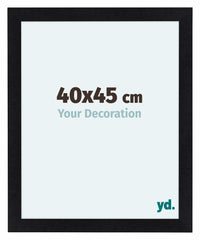 Como MDF Marco De Fotos 40x45cm Negro Mate Parte Delantera Tamano | Yourdecoration.es