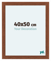 Como MDF Marco De Fotos 40x50cm Nogal Parte Delantera Tamano | Yourdecoration.es