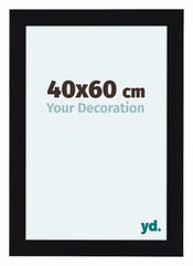 Como MDF Marco De Fotos 40x60cm Negro Muy Brillante Parte Delantera Tamano | Yourdecoration.es