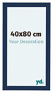 Como MDF Marco De Fotos 40x80cm Azul Oscuro Barrido Parte Delantera Tamano | Yourdecoration.es