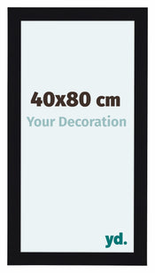Como MDF Marco De Fotos 40x80cm Negro Muy Brillante Parte Delantera Tamano | Yourdecoration.es
