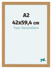Como MDF Marco De Fotos 42x59 4cm A2 Haya Parte Delantera Tamano | Yourdecoration.es