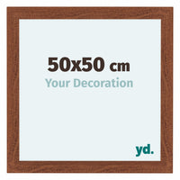 Como MDF Marco De Fotos 50x50cm Nogal Parte Delantera Tamano | Yourdecoration.es