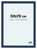 Como MDF Marco De Fotos 50x70cm Azul Oscuro Barrido Parte Delantera Tamano | Yourdecoration.es