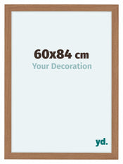 Como MDF Marco De Fotos 60x84cm Nogal Claro Parte Delantera Tamano | Yourdecoration.es
