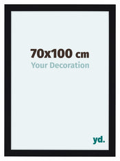 Como MDF Marco De Fotos 70x100cm Negro Muy Brillante Parte Delantera Tamano | Yourdecoration.es