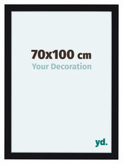 Como MDF Marco De Fotos 70x100cm Negro Muy Brillante Parte Delantera Tamano | Yourdecoration.es