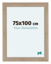 Como MDF Marco De Fotos 75x100cm Roble Claro Parte Delantera Tamano | Yourdecoration.es