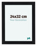 Como MDF Marco de Fotos 24x32cm Negro Mate Delantera Tamano | Yourdecoration.es